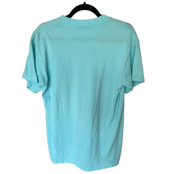 Vintage 1992 Single Stitch Turquoise Graphic Tee Nathan Richards ARIZONA Medium - Picture 3 of 4